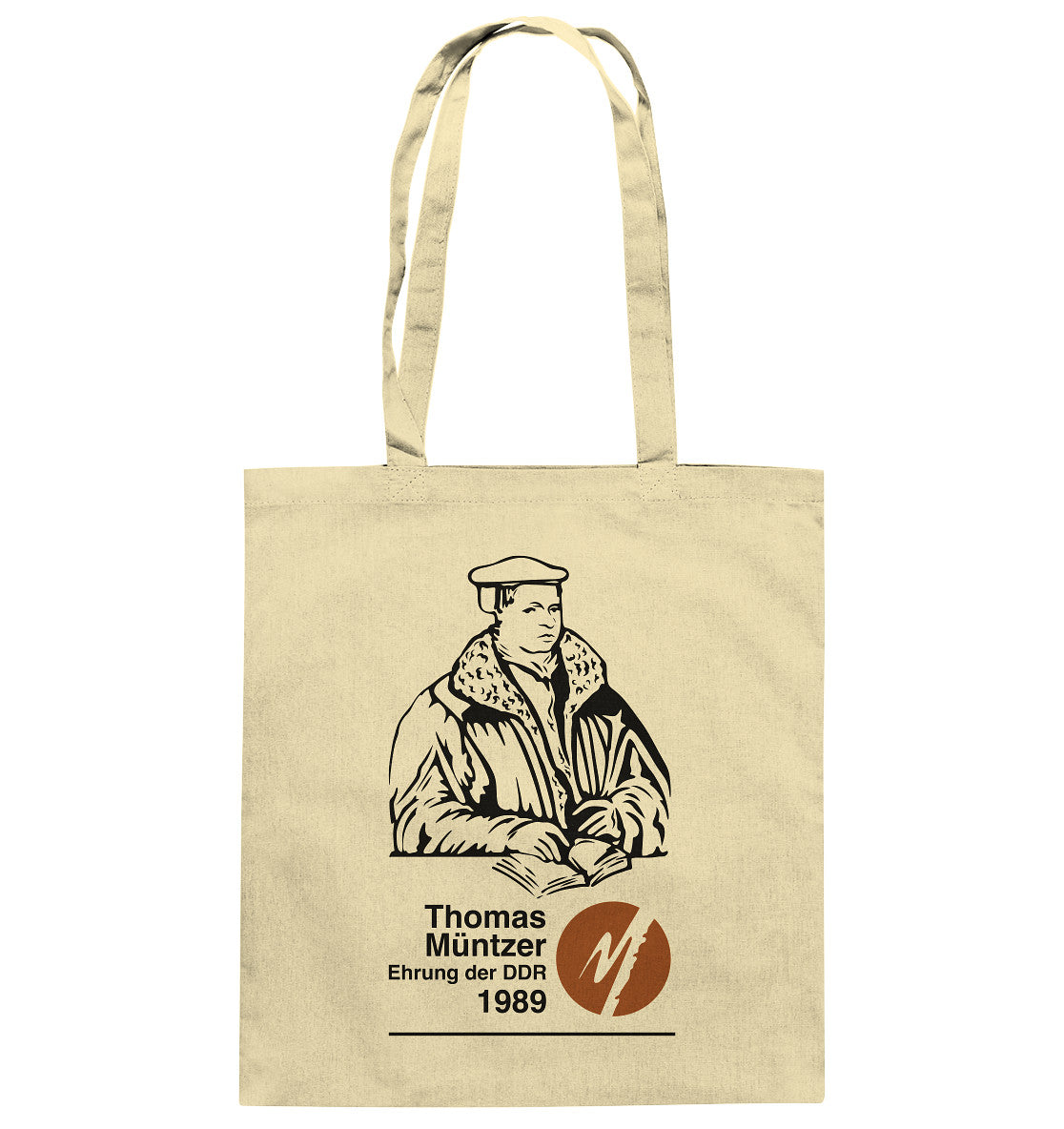 DDR Ostalgie Baumwolltasche • THOMAS MÜNTZER - EHRUNG DER DDR 1990