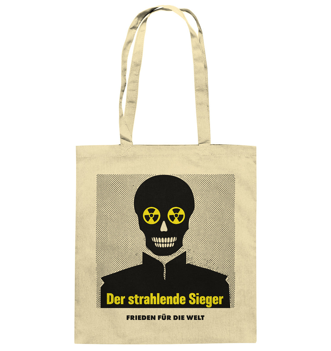 DDR Ostalgie Baumwolltasche • DER STRAHLENDE SIEGER - FRIEDEN FÜR DIE WELT!