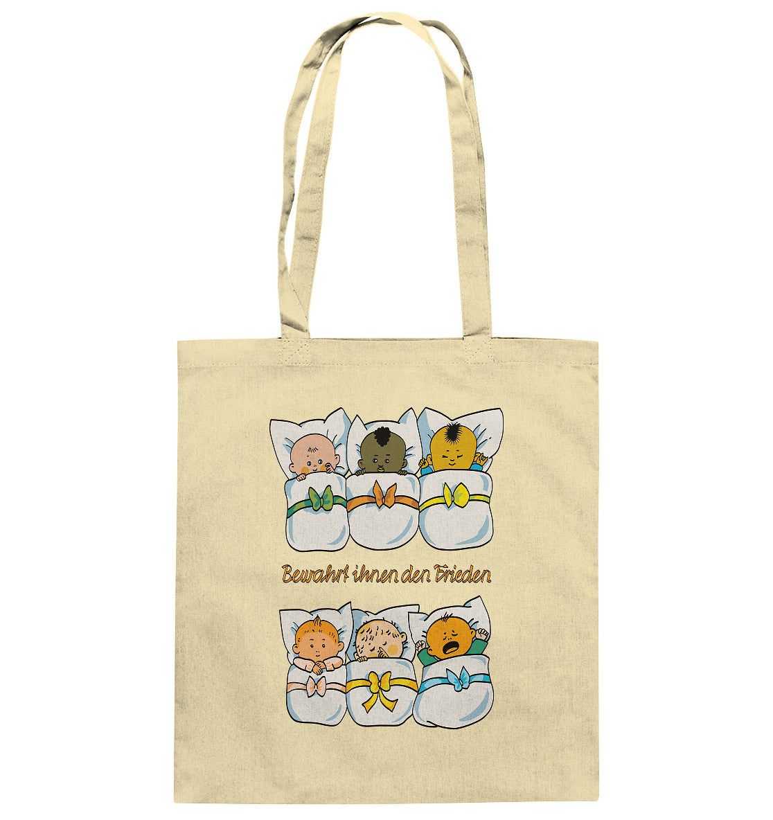 DDR Ostalgie Baumwolltasche • BEWAHRT IHNEN DEN FRIEDEN (DDR ORIGINAL-PLAKAT)