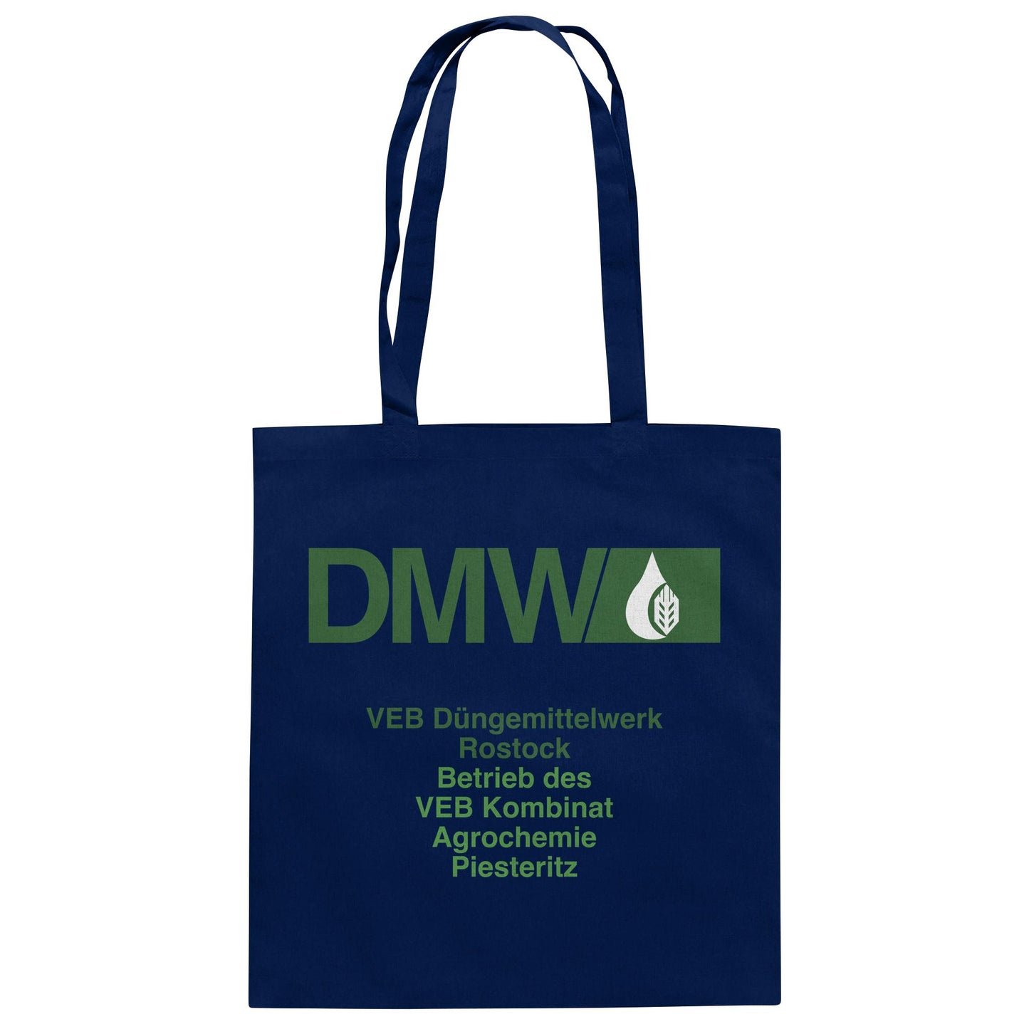 DDR Ostalgie Baumwolltasche • VEB DÜNGEMITTELWERK ROSTOCK