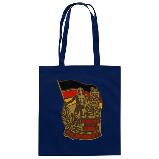 DDR Ostalgie Baumwolltasche • WISMUT - MEISTER DER ARBEIT