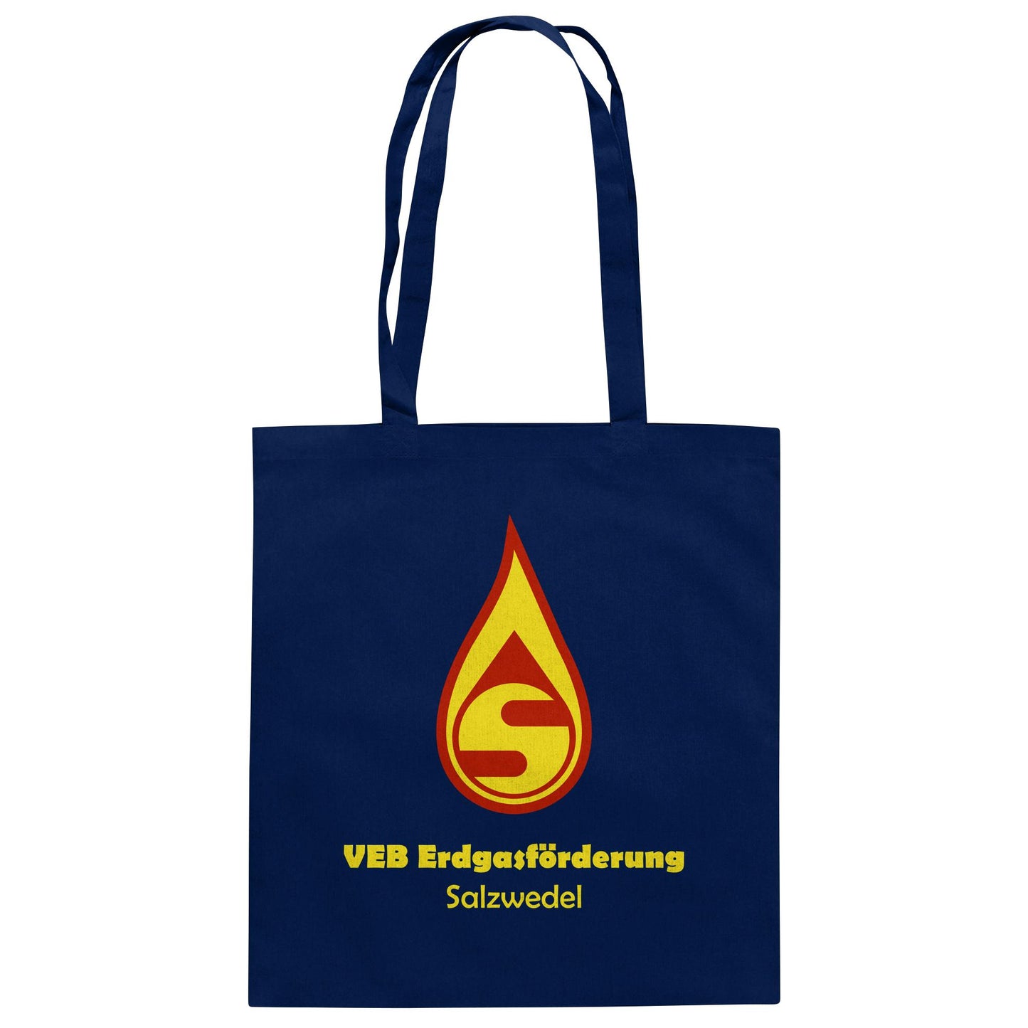DDR Ostalgie Baumwolltasche • VEB ERDGASFÖRDERUNG SALZWEDEL