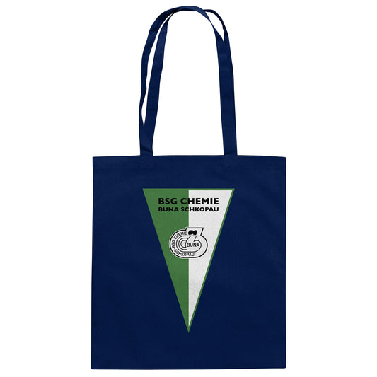 DDR Ostalgie Baumwolltasche • BSG CHEMIE BUNA SCHKOPAU (ORIGINALWIMPEL)