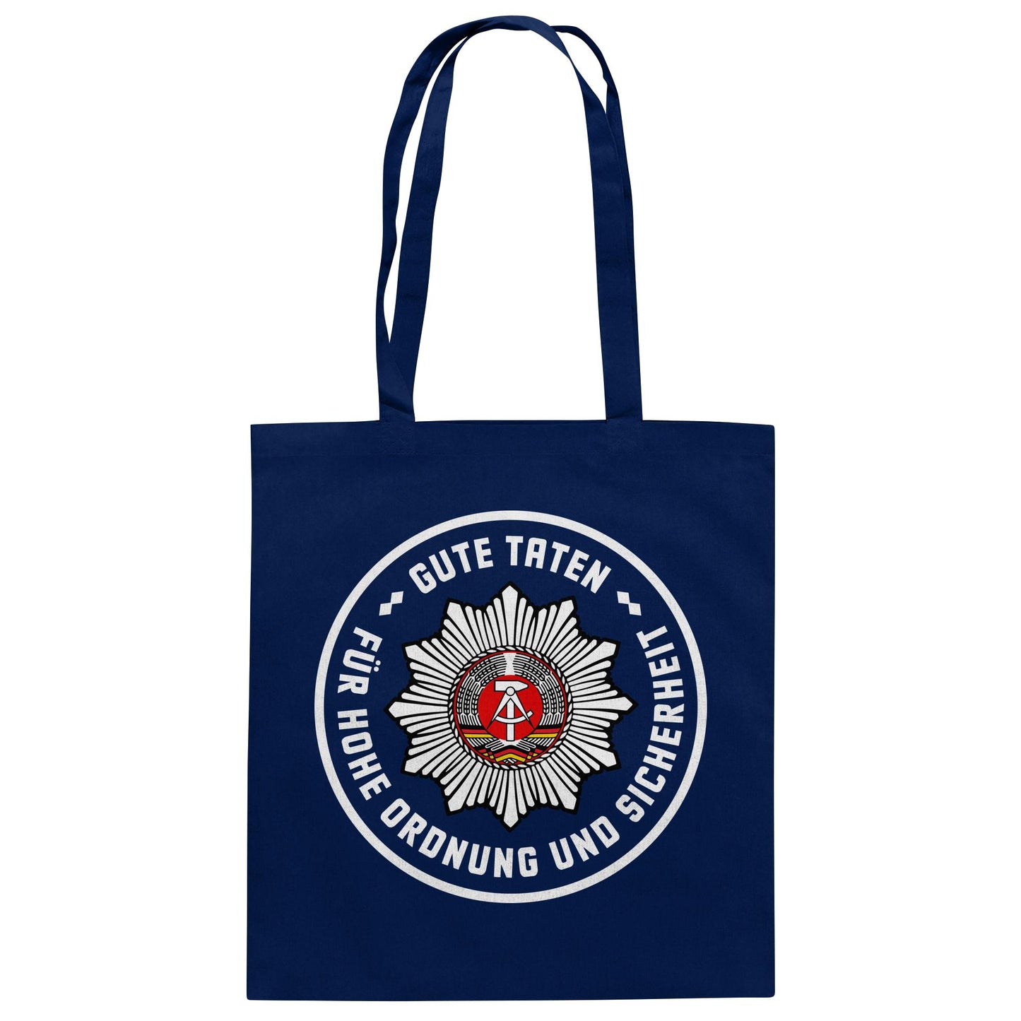 DDR Ostalgie Baumwolltasche • ABZEICHEN VOLKSPOLIZEI FÜR JUNGE PIONIERE