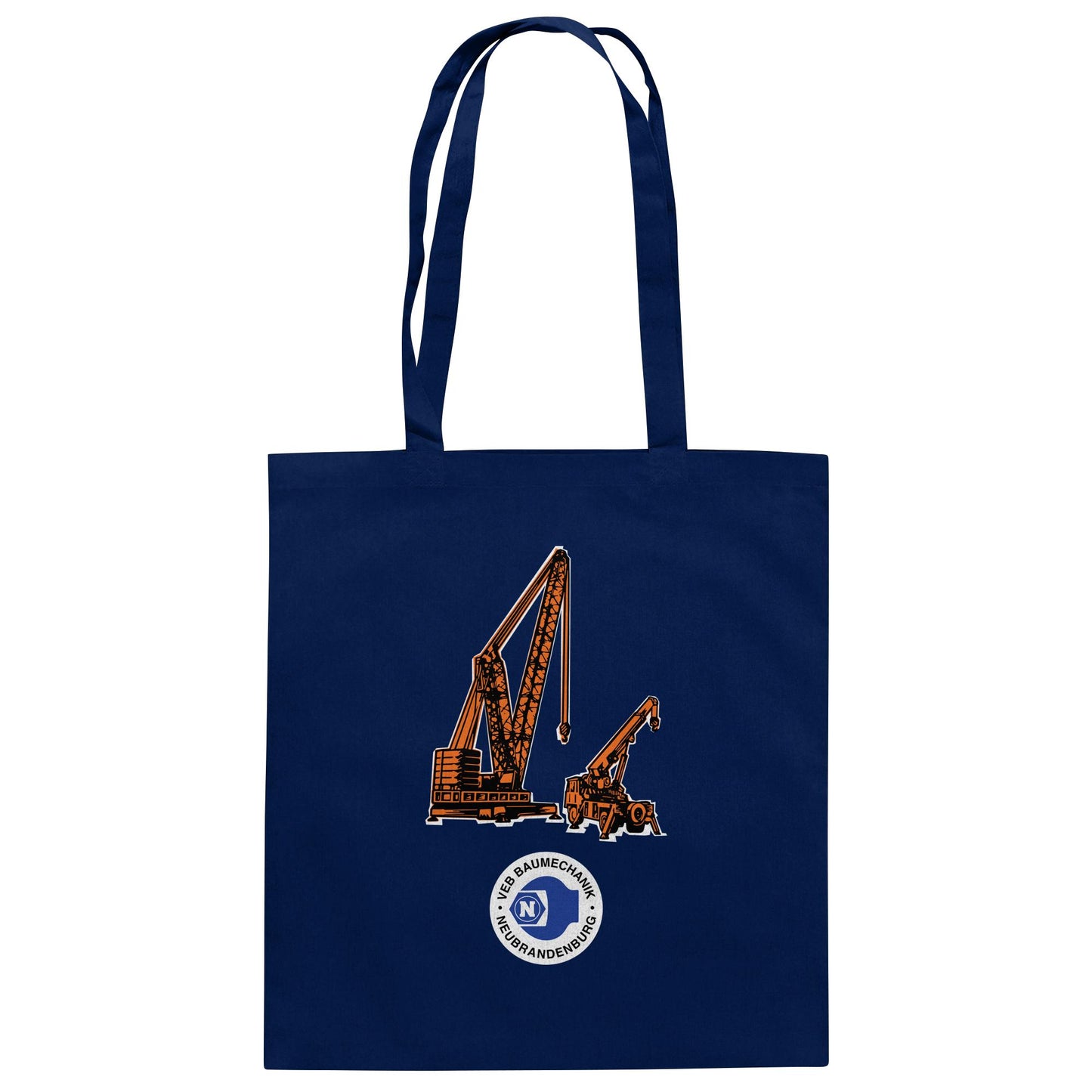 DDR Ostalgie Baumwolltasche • VEB BAUMECHANIK NEUBRANDENBURG