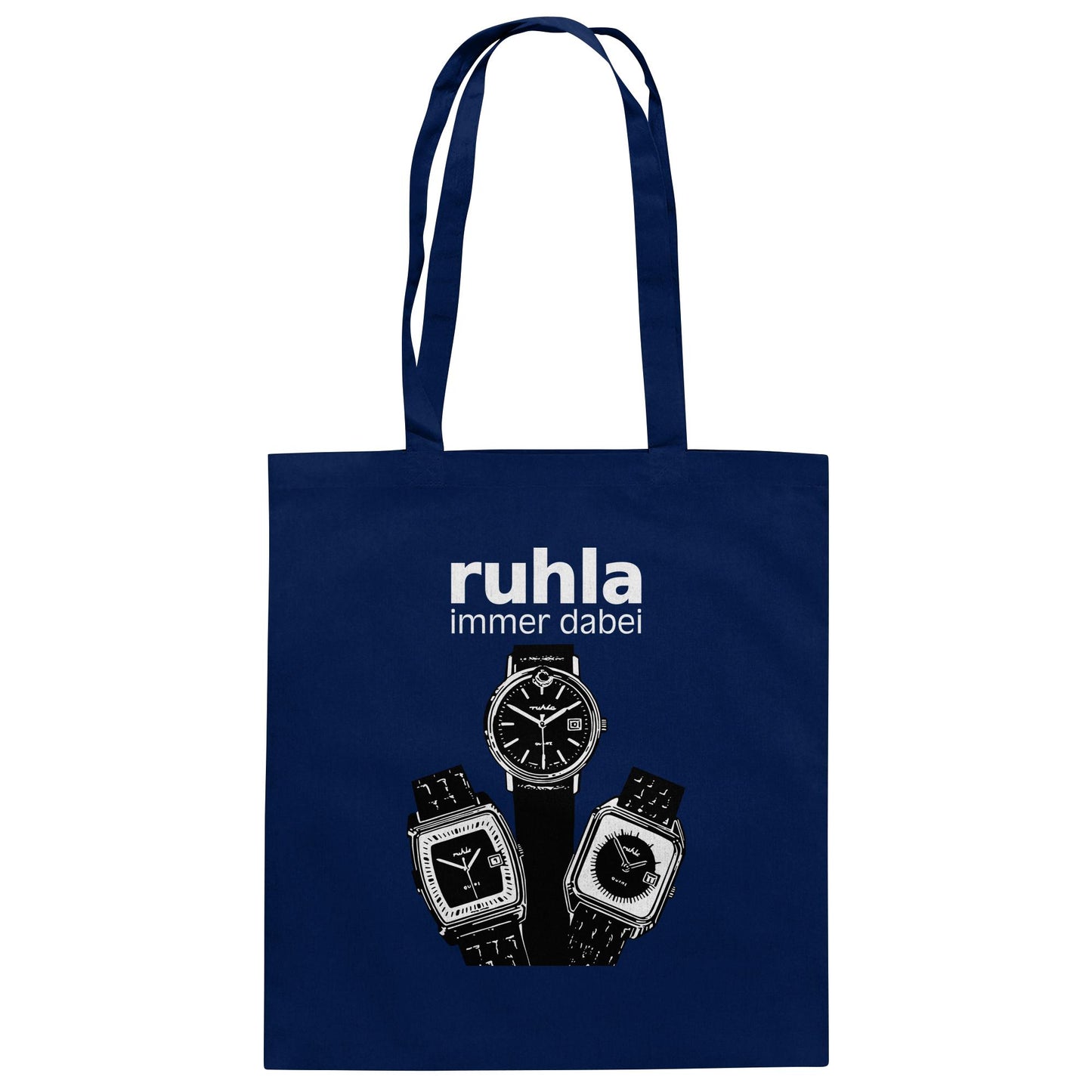 DDR Ostalgie Baumwolltasche • VEB UHRENWERK RUHLA (ORIGINAL PLAKAT)