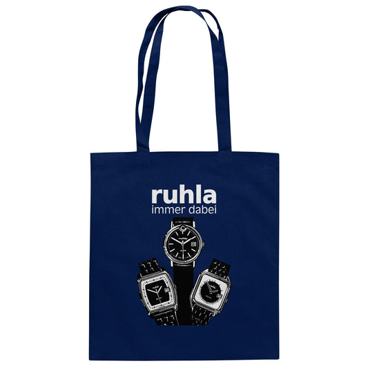 DDR Ostalgie Baumwolltasche • VEB UHRENWERK RUHLA (ORIGINAL PLAKAT)