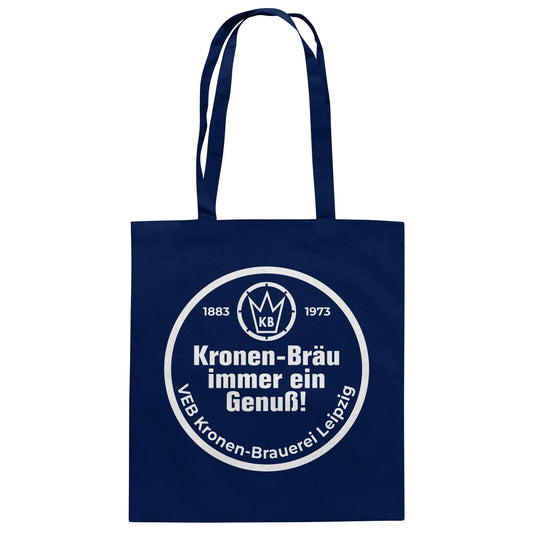DDR Ostalgie Baumwolltasche • VEB KRONEN-BRAUEREI BIER LEIPZIG