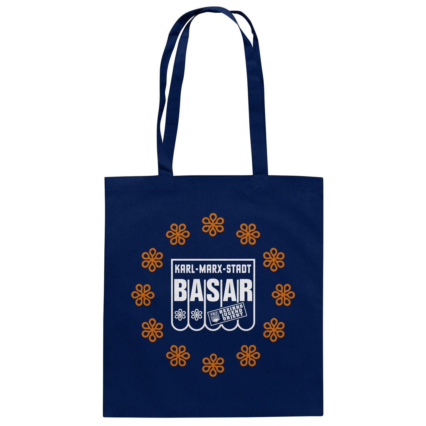 DDR Ostalgie Baumwolltasche • BASAR KARL MARX STADT - FDJ JUGENDOBJEKT