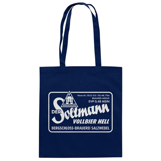 DDR Ostalgie Baumwolltasche • BERGSCHLOSS SALZWEDEL SOLTMANN BIERE