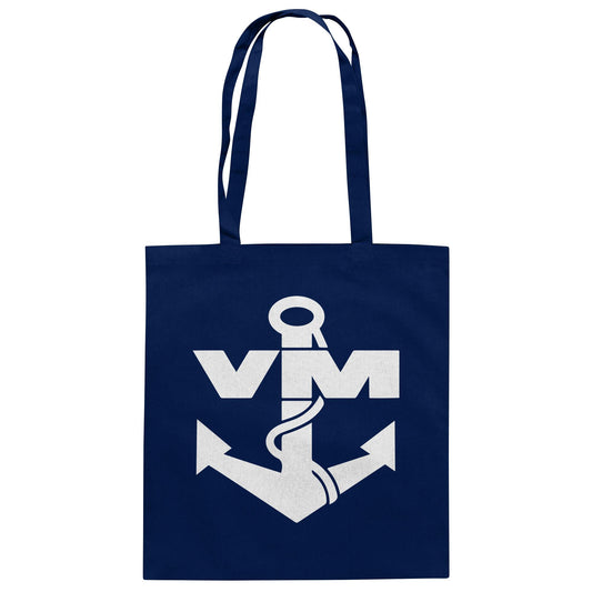 DDR Ostalgie Baumwolltasche • NVA EMBLEM - VOLKSMARINE SEESTREITKRÄFTE - DUNKEL