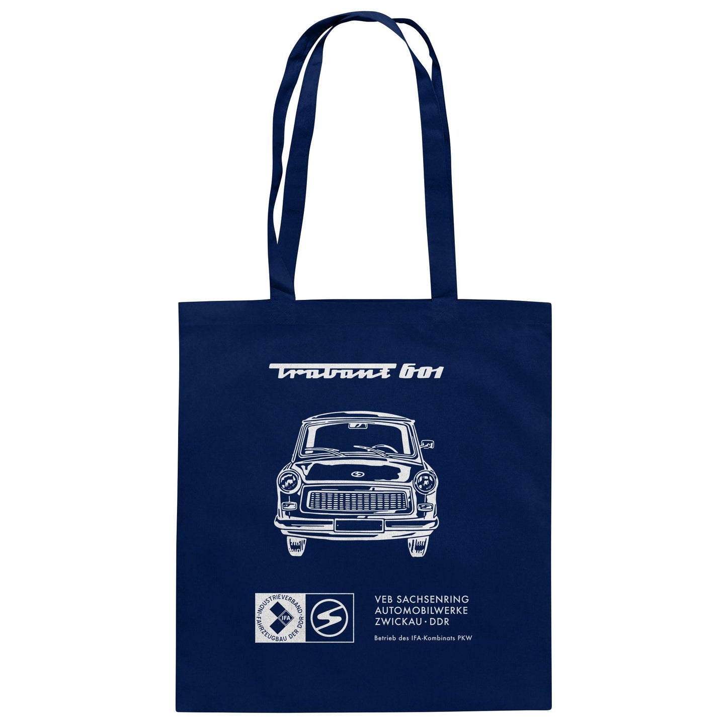 DDR Ostalgie Baumwolltasche • TRABANT 601 (ORIGINAL TITEL BETRIEBSANLEITUNG)