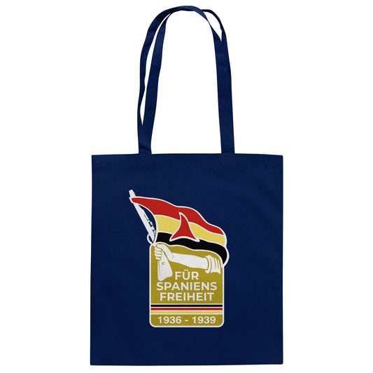 DDR Ostalgie Baumwolltasche • FÜR SPANIENS FREIHEIT - ABZEICHEN SPANIENKÄMPFER