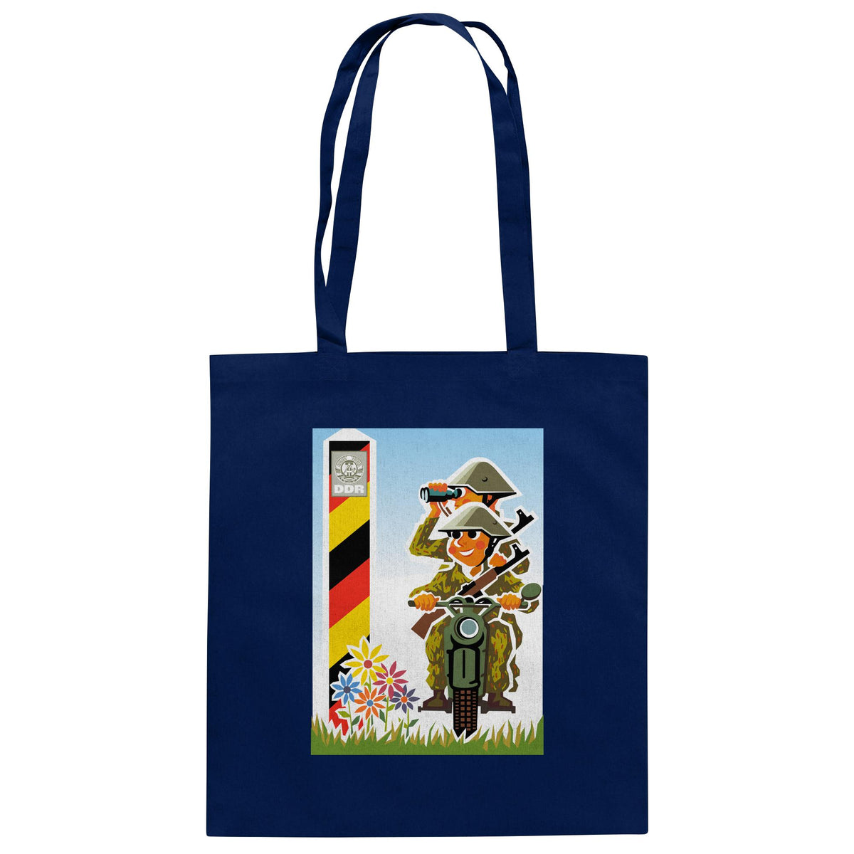 DDR Ostalgie Baumwolltasche • NVA-GRENZTRUPPEN (ORIGINAL-PLAKAT)