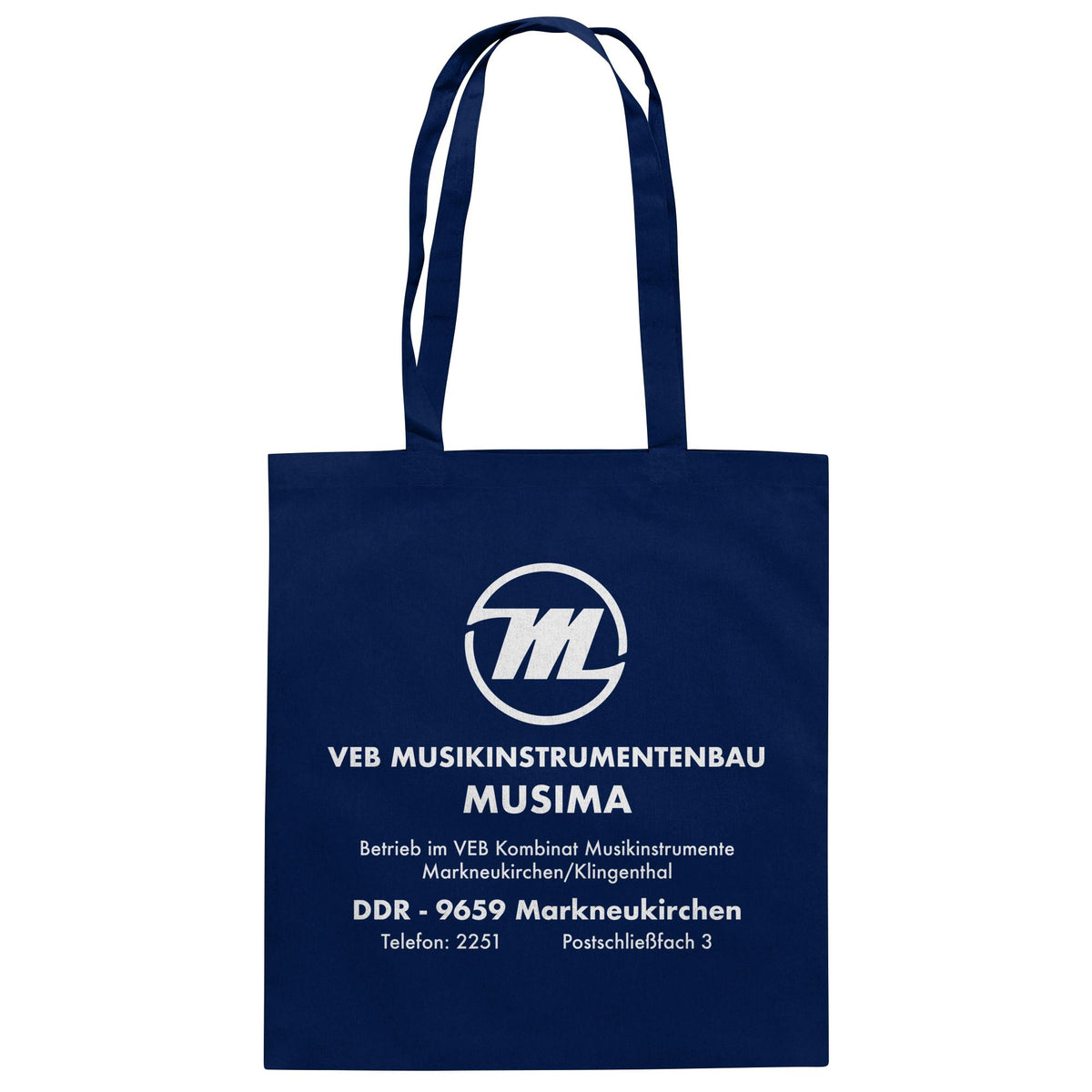 MUSIMA - VEB MUSIKINSTRUMENTENBAU KLINGENTHAL | DDR Ostalgie Baumwolltasche