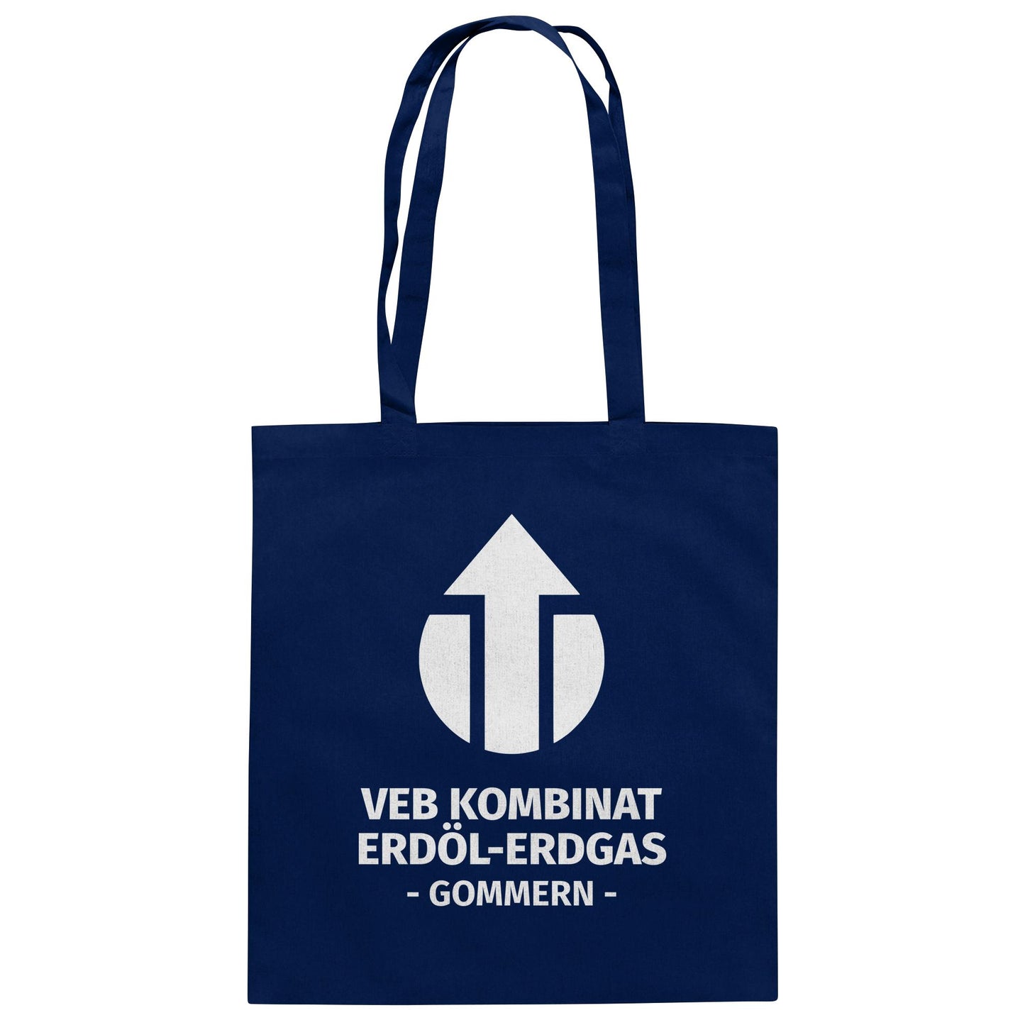 DDR Ostalgie Baumwolltasche • VEB KOMBINAT ERDÖL-ERDGAS GOMMERN