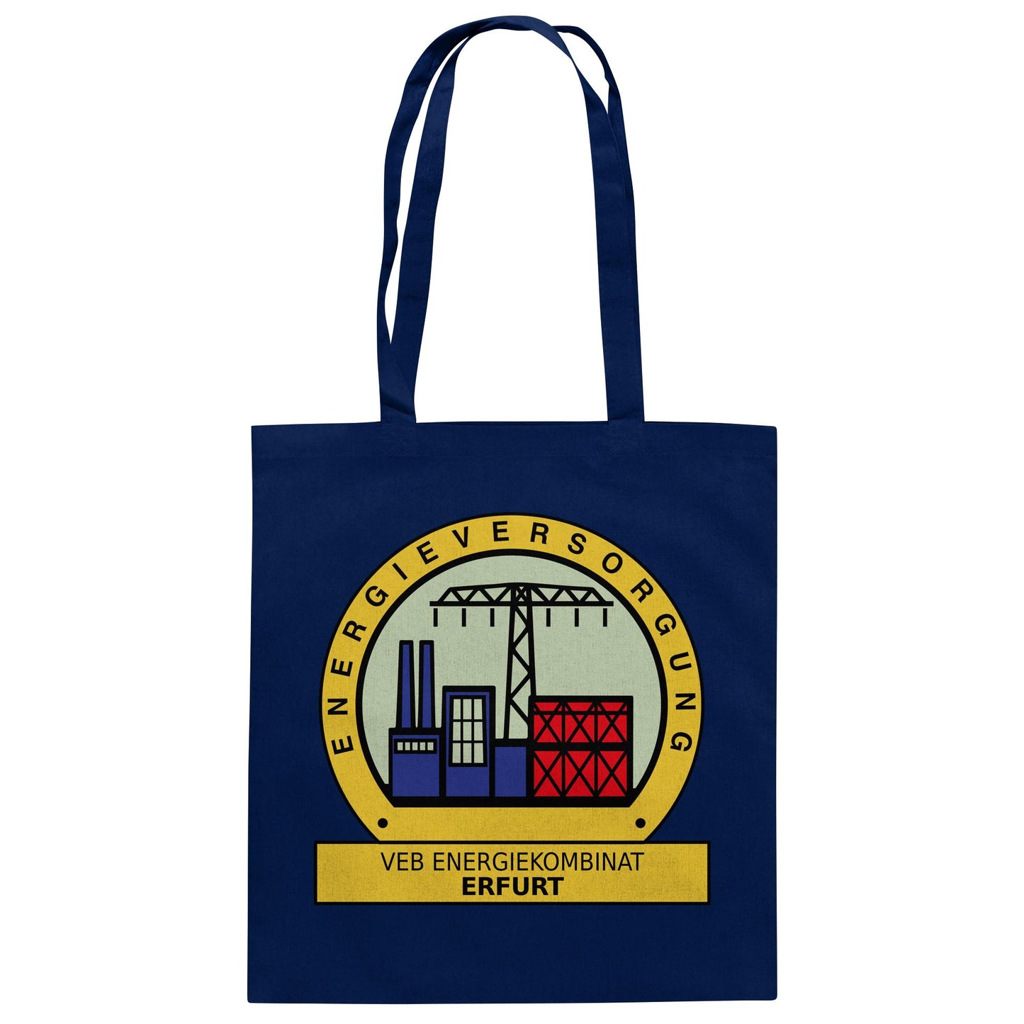 DDR Ostalgie Baumwolltasche • VEB ENERGIEKOMBINAT ERFURT