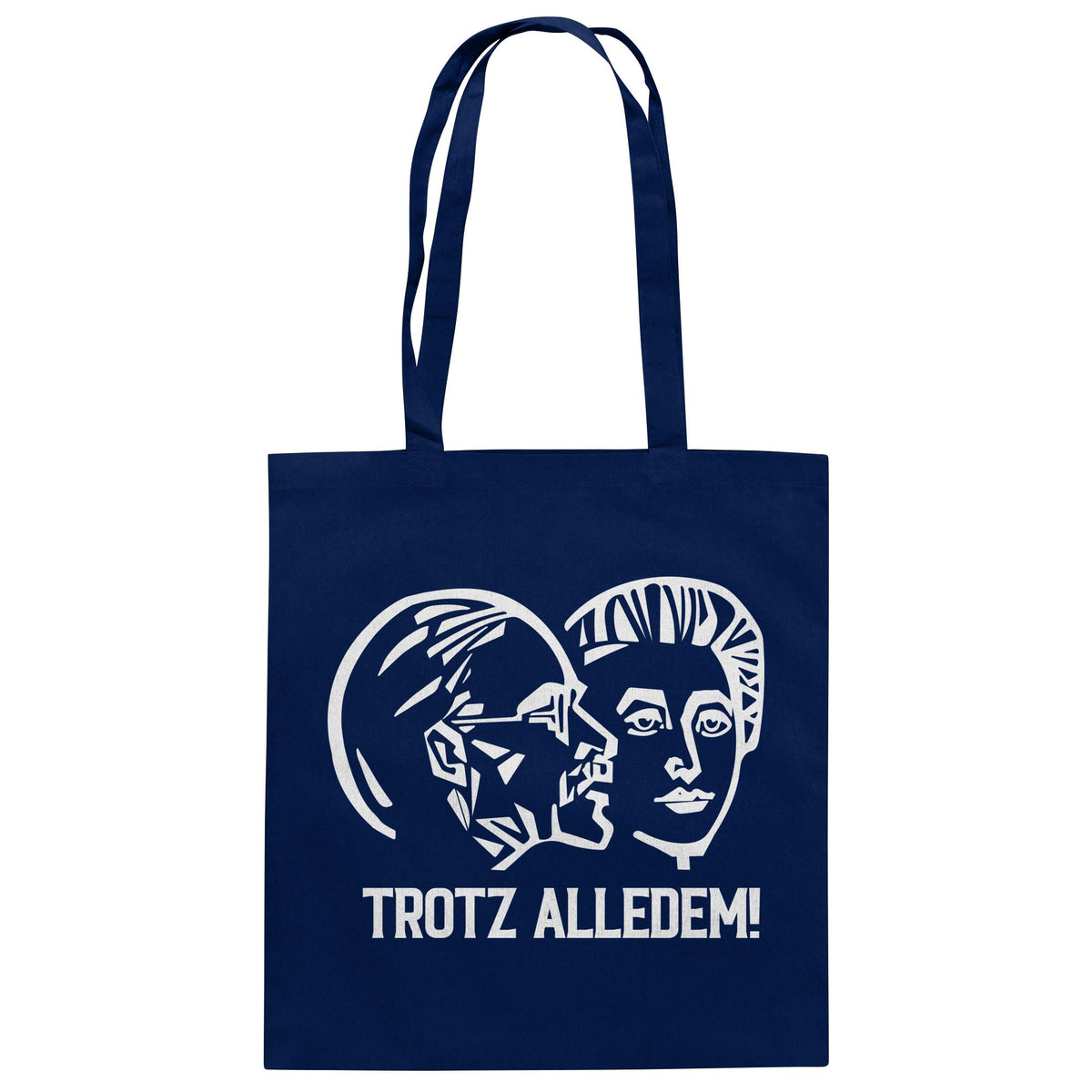 DDR Ostalgie Baumwolltasche • WALTER WOMACKA - TROTZ ALLEDEM (STAATSRATSGEBÄUDE, Aus der Geschichte der Deutschen Arbeiterbewegung, 1964)