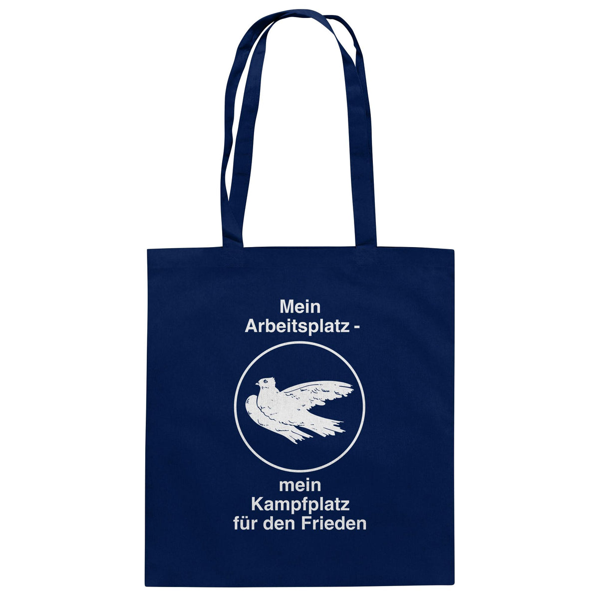 DDR Ostalgie Baumwolltasche • MEIN ARBEITSPLATZ - MEIN KAMPFPLATZ FÜR DEN FRIEDEN