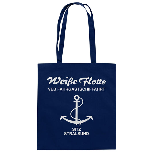 DDR Ostalgie Baumwolltasche • VEB FAHRGASTSCHIFFAHRT, STRALSUND