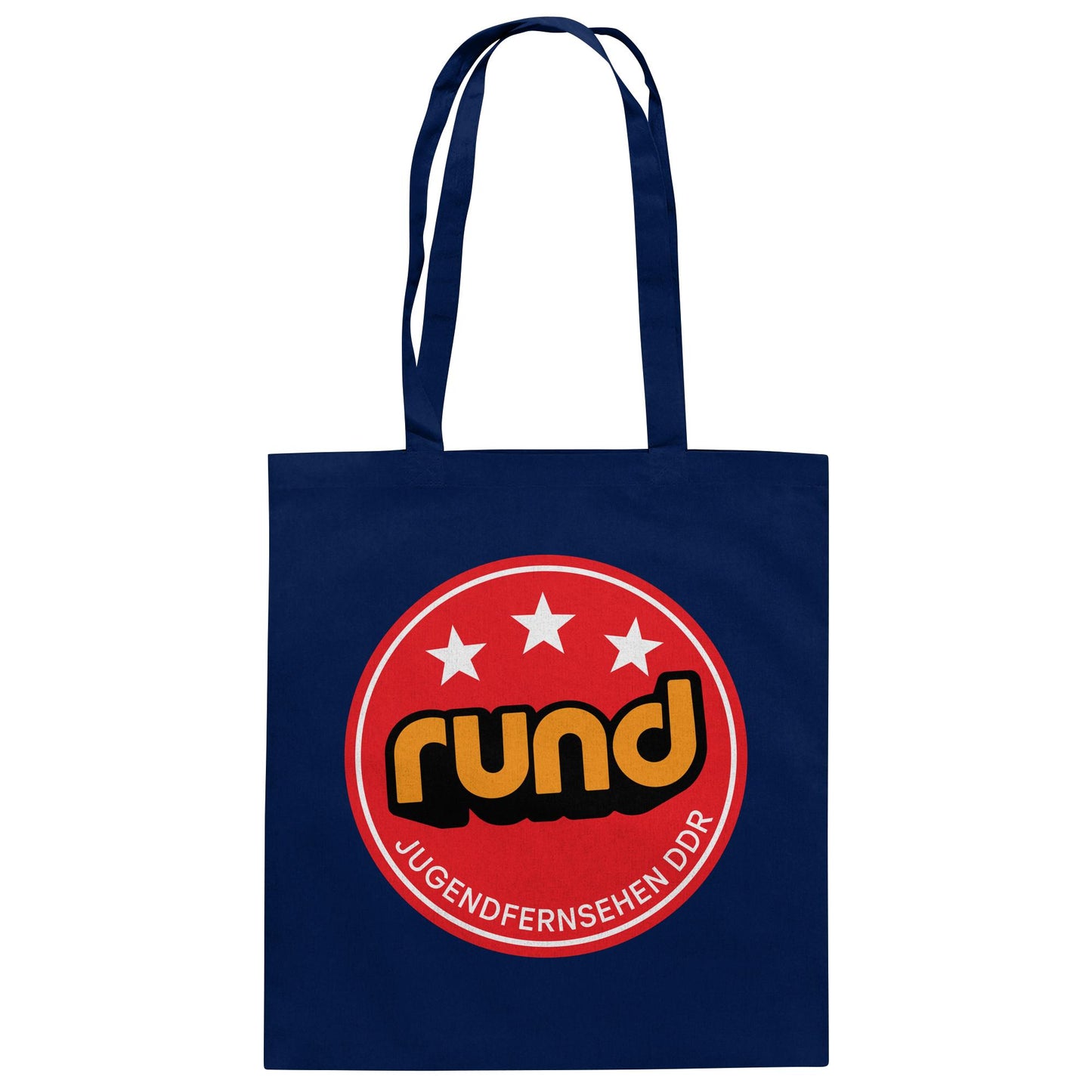 DDR Ostalgie Baumwolltasche • RUND - JUGENDFERNSEHEN DDR
