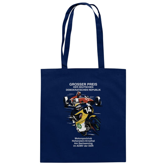 DDR Ostalgie Baumwolltasche • MOTORSPORT HOHENSTEIN-ERNSTHAL - GROSSER PREIS DER DDR