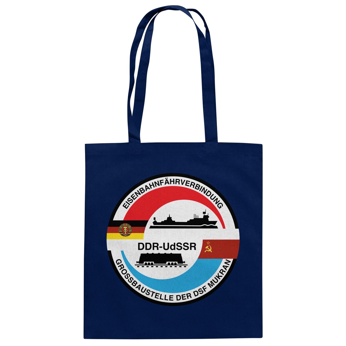 DDR Ostalgie Baumwolltasche • GROSSBAUSTELLE DER DSF MUKRAN