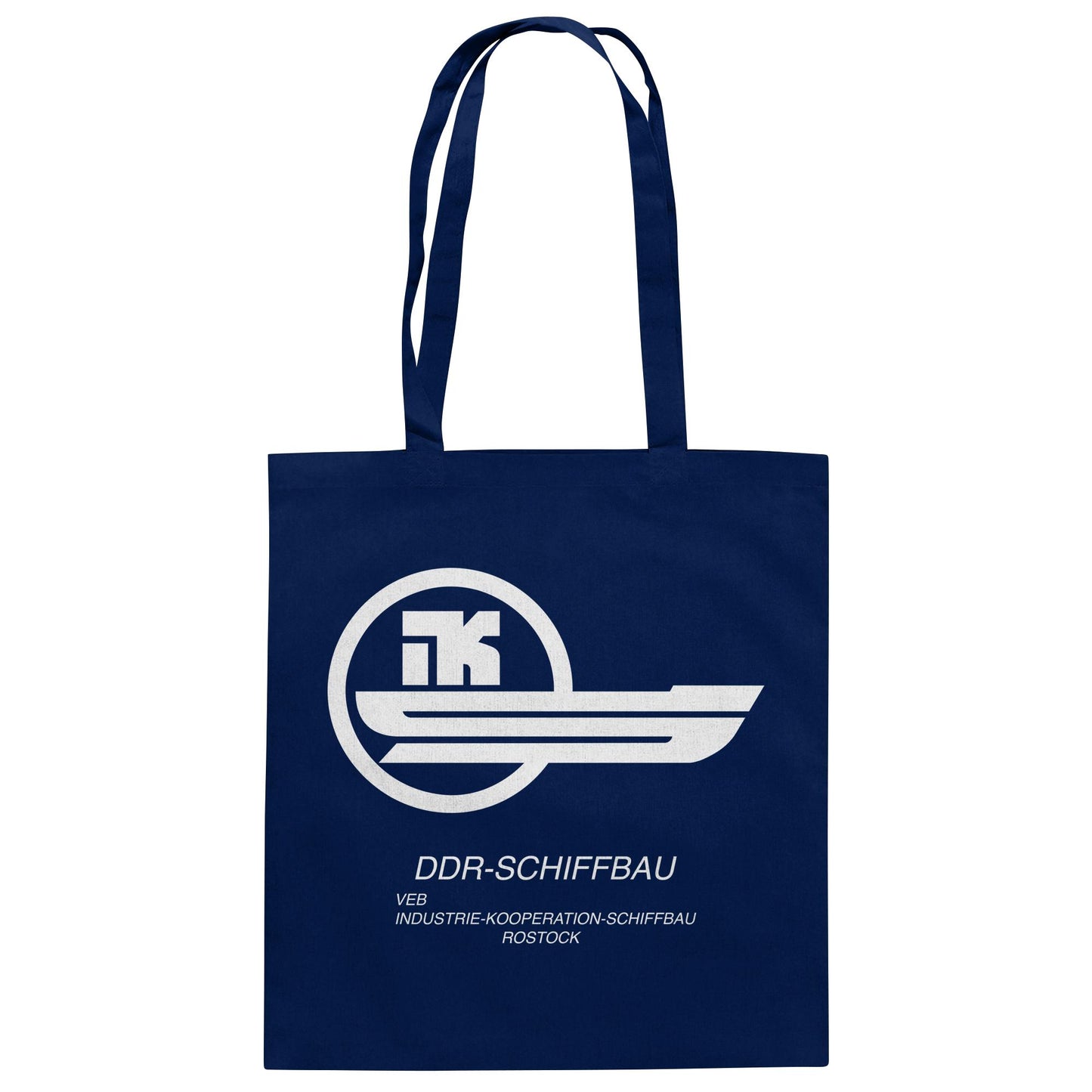 DDR Ostalgie Baumwolltasche • VEB INDUSTRIE-KOOPERATION SCHIFFBAU ROSTOCK