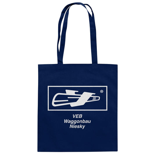 DDR Ostalgie Baumwolltasche • VEB WAGGONBAU NIESKY