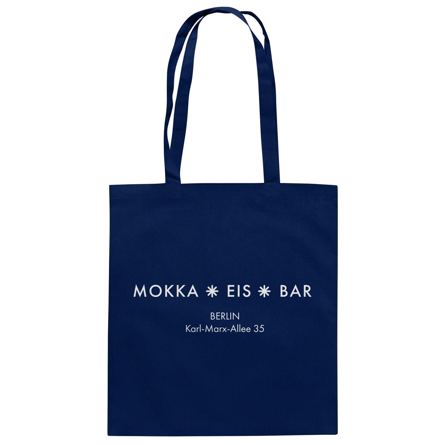 DDR Ostalgie Baumwolltasche • MOKKA EIS BAR BERLIN (ORIGINAL SEITENLOGO)