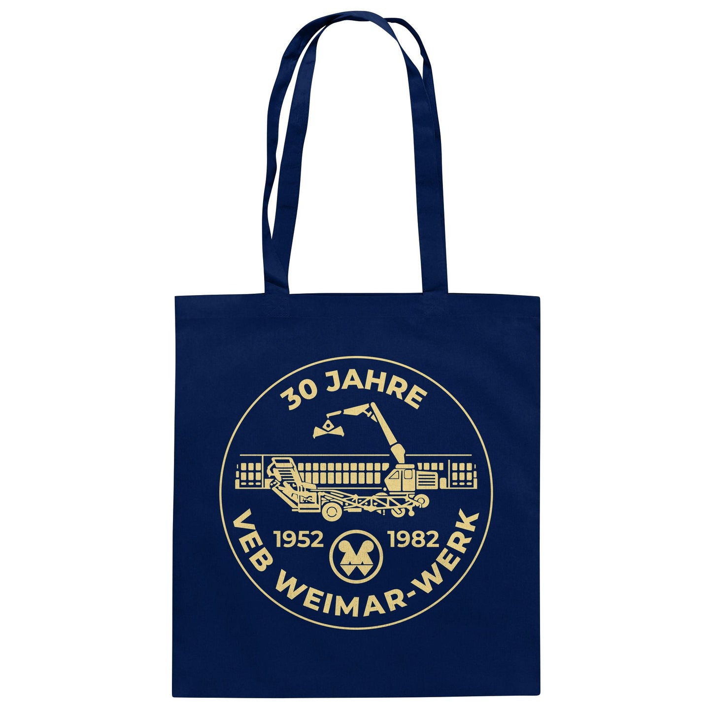 DDR Ostalgie Baumwolltasche • 30 JAHRE VEB WEIMAR-WERK