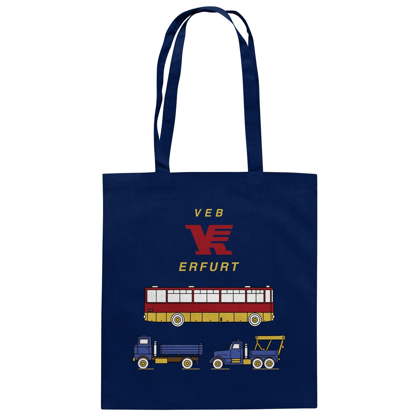 DDR Ostalgie Baumwolltasche • VEB VERKEHRSKOMBINAT ERFURT