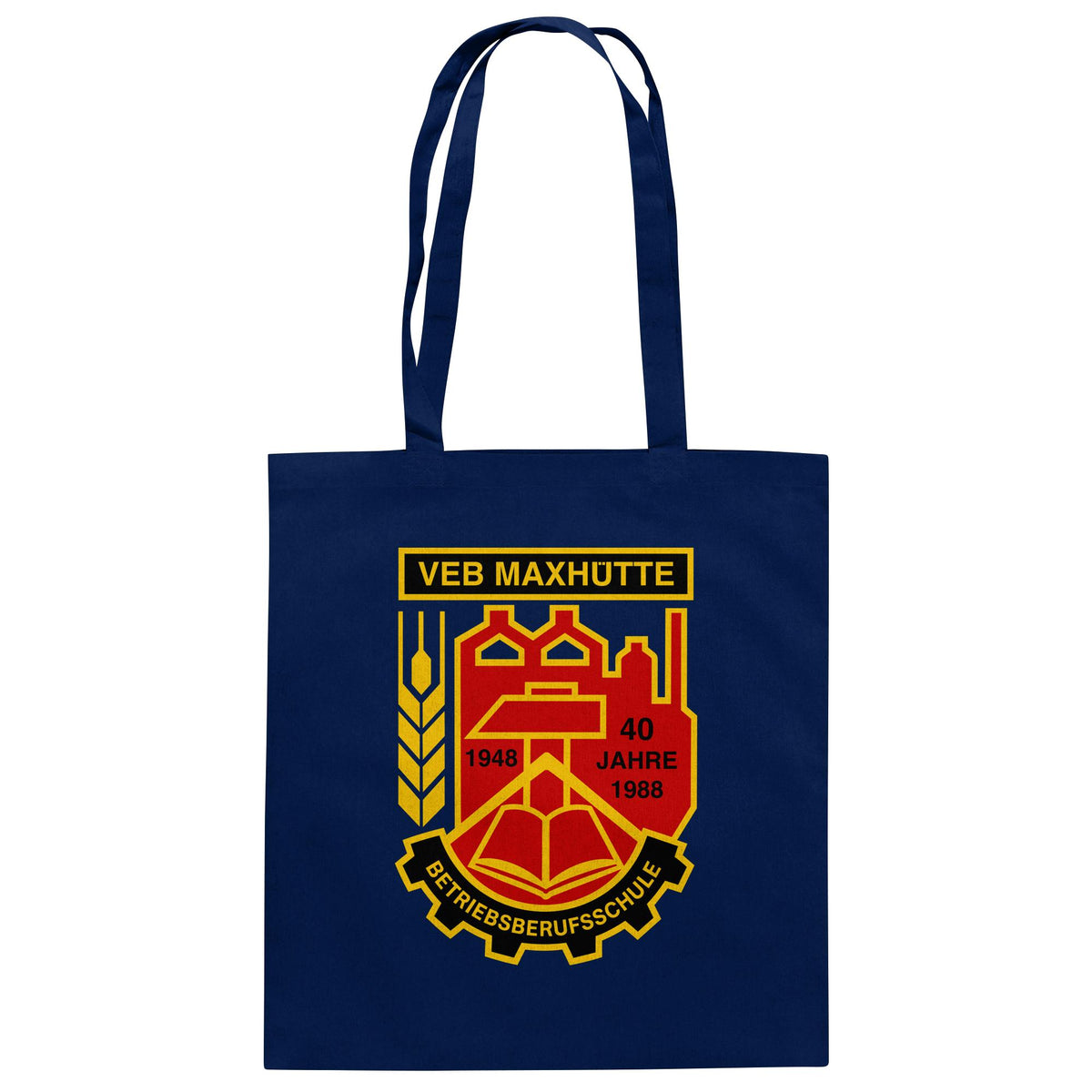 VEB MAXHÜTTE - BETRIEBSBERUFSSCHULE | DDR Ostalgie Baumwolltasche
