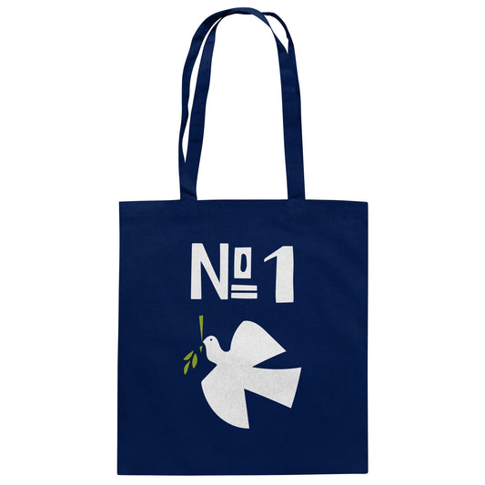DDR Ostalgie Baumwolltasche • NO. 1 PRIORITÄT - FRIEDEN! (ORIGINAL PLAKAT)