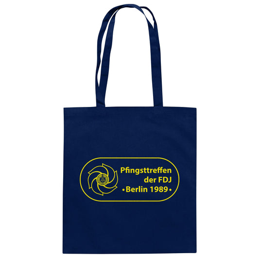DDR Ostalgie Baumwolltasche • PFINGSTTREFFEN DER FDJ, BERLIN 1989