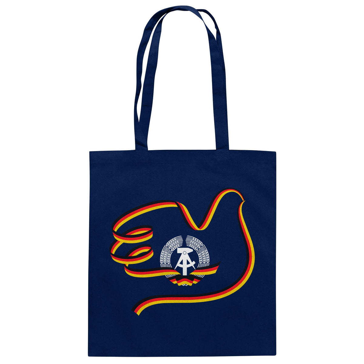 DDR Ostalgie Baumwolltasche • DDR - 40 JAHRE FRIEDEN IN DEUTSCHLAND (ORIGINAL-PLAKAT)