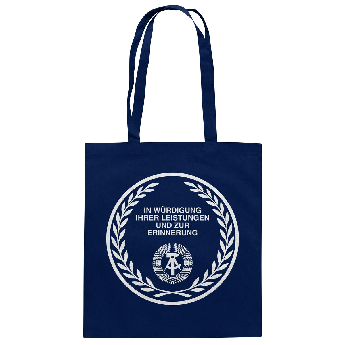 DDR Ostalgie Baumwolltasche • EHRENMÜNZE - IN WÜRDIGUNG IHRER LEISTUNGEN