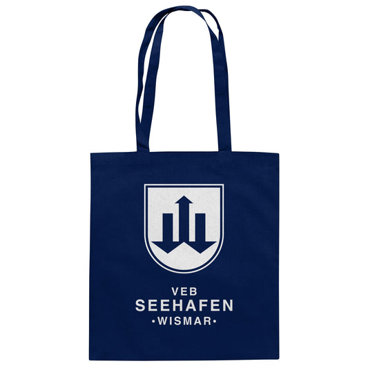 DDR Ostalgie Baumwolltasche • VEB SEEHAFEN WISMAR