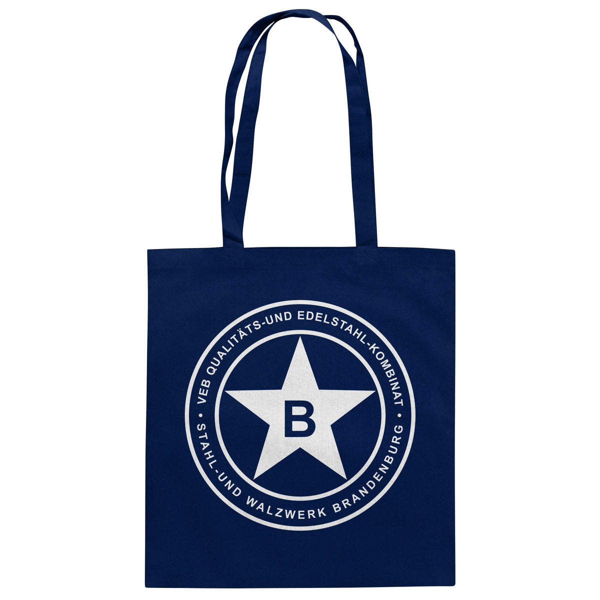 DDR Ostalgie Baumwolltasche • VEB QUALITÄTS- UND EDELSTAHL-KOMBINAT BRANDENBURG