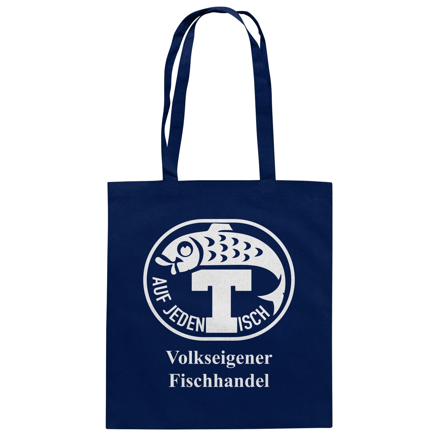 DDR Ostalgie Baumwolltasche • VEB VOLKSEIGENER FISCHHANDEL