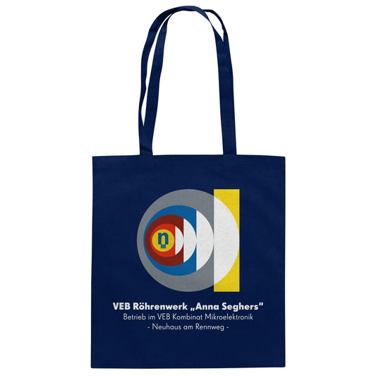 DDR Ostalgie Baumwolltasche • VEB RÖHRENWERK ANNA SEGHERS - NEUHAUS