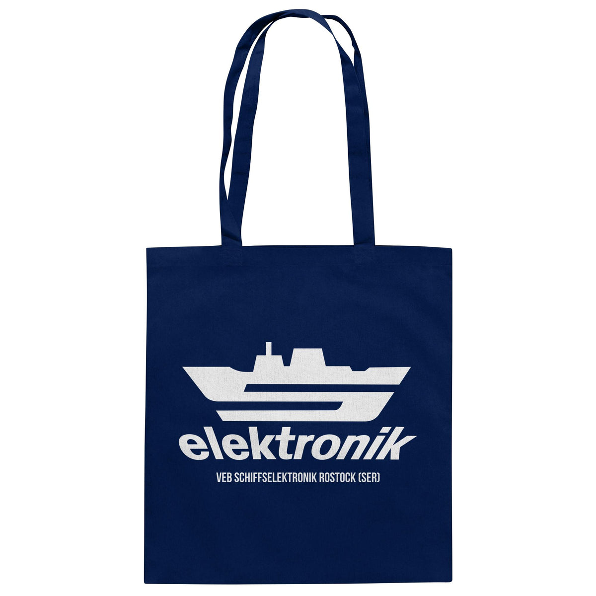 DDR Ostalgie Baumwolltasche • VEB SCHIFFSELEKTRONIK ROSTOCK