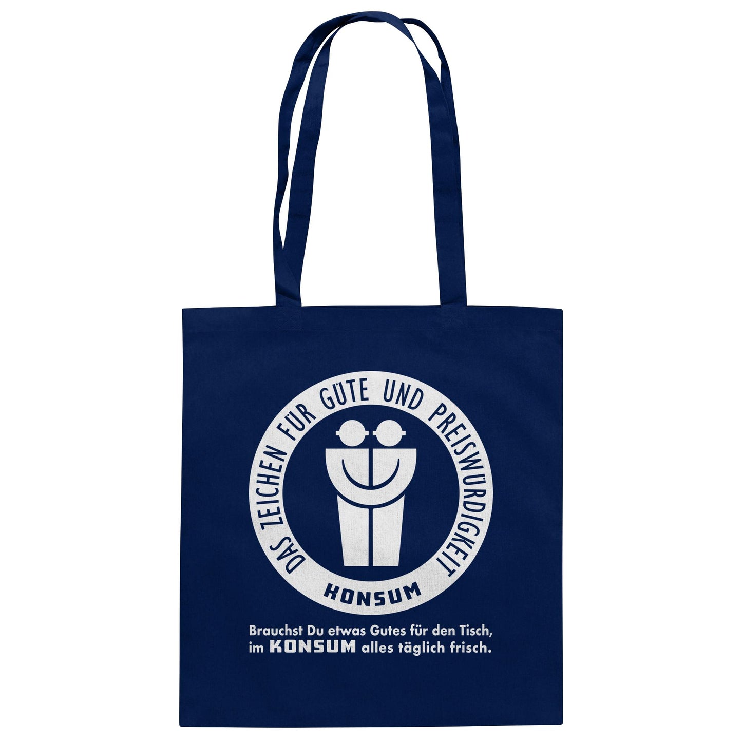 DDR Ostalgie Baumwolltasche • KONSUM - DAS ZEICHEN FÜR GÜTE UND PREISWÜRDIGKEIT
