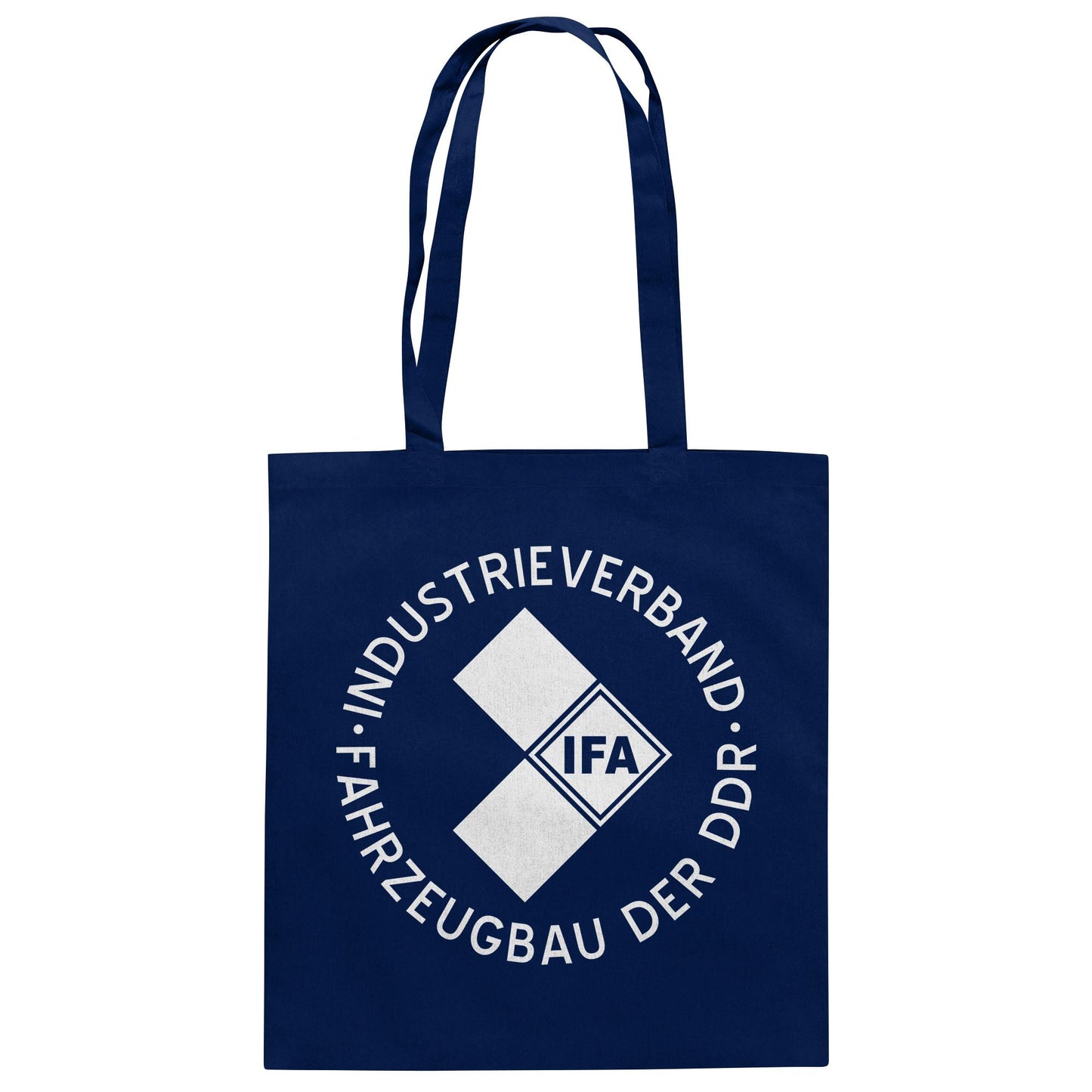 DDR Ostalgie Baumwolltasche • IFA INDUSTRIEVERBAND FAHRZEUGBAU ( LOGO 1970er) - dunkel