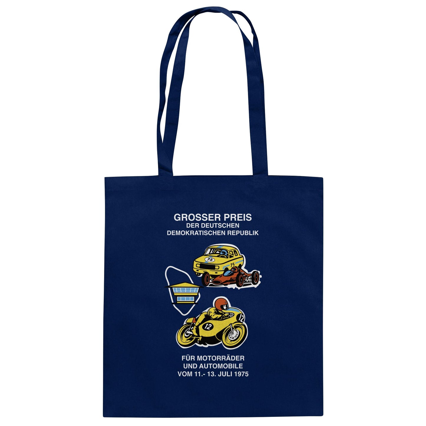 DDR Ostalgie Baumwolltasche • GROSSER PREIS DER DDR 1975