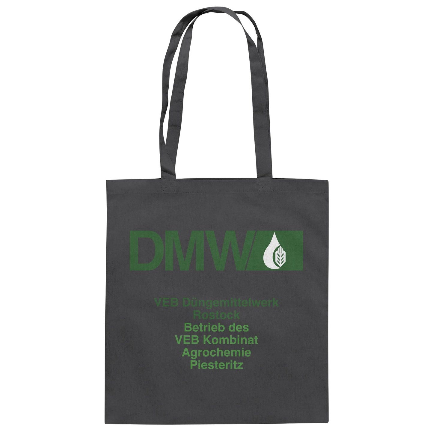 DDR Ostalgie Baumwolltasche • VEB DÜNGEMITTELWERK ROSTOCK