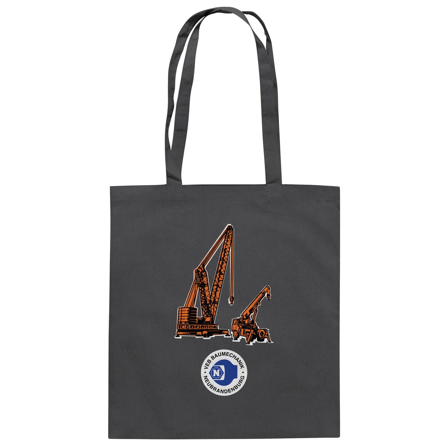 DDR Ostalgie Baumwolltasche • VEB BAUMECHANIK NEUBRANDENBURG