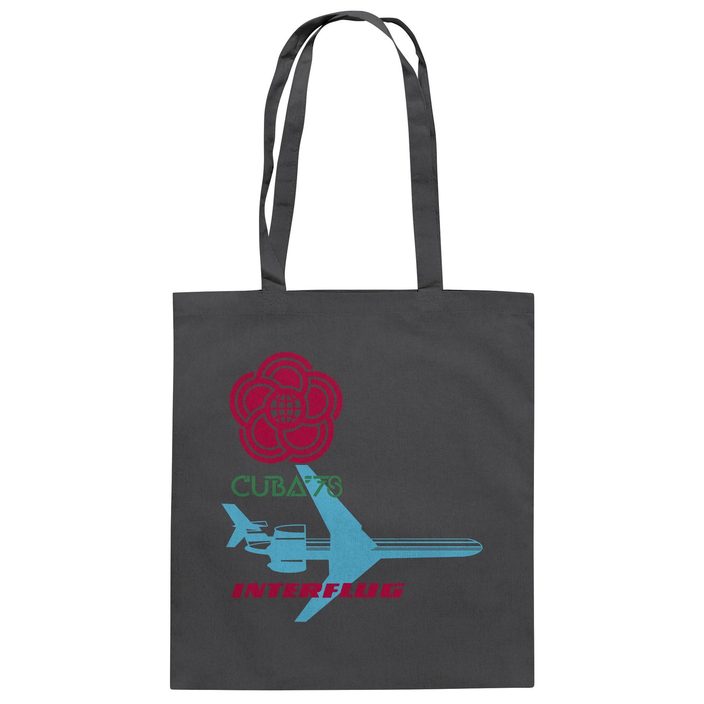 DDR Ostalgie Baumwolltasche • INTERFLUG BERLIN - CUBA WELTFESTSPIELE 1978 (ORIGINAL SONDERSTEMPEL)