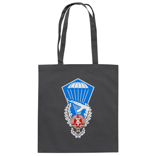 DDR Ostalgie Baumwolltasche • NVA SPRUNGABZEICHEN
