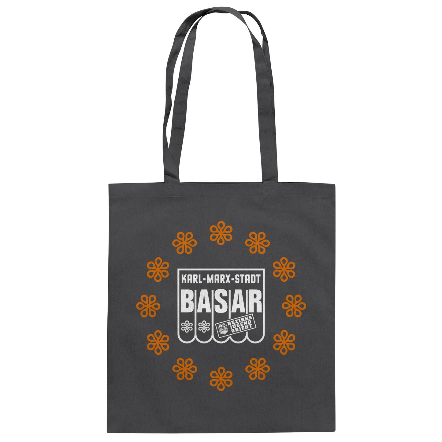 DDR Ostalgie Baumwolltasche • BASAR KARL MARX STADT - FDJ JUGENDOBJEKT